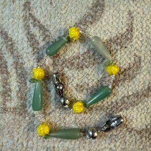 Ossa phone case chain / green tulip